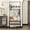 Retro Brown, variant on Entryway Hall Tree, 4-in-1 Freestanding Coat Rack with Shoe Storage Bench, 3-Tier Shelf, Hanging Rod, and 8 Adjustable Hooks for Entryway, Bedroom, or Living Room, Retro Gray