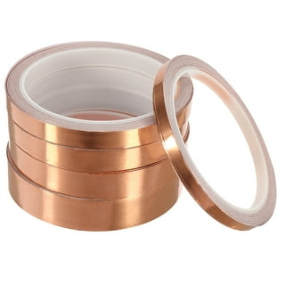 10mm Copper Foil Tape Shielding Tape for EMI EMF and RFI Shielding Conductive Adhesive Tape 20m/65.6ft 2 Roll