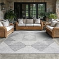 thumbnail image 6 of Bliss Rugs Bailey Transitional 2' x 3' Gray and White Indoor Outdoor Area Rug, 6 of 8