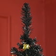 thumbnail image 3 of 6ft Christmas Tree Xmas Pine Tree Decoration Artificial Slim Christmas Tree with Sturdy Plastic Base, Black, 3 of 9