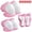 Pink, variant on Lvelia Kids Protective Gear Set Knee Pads for Kids 3-10 Years Toddler Knee and Elbow Pads with Wrist Guards 3 in 1 for Skating Cycling Bike Rollerblading Scooter,Blue