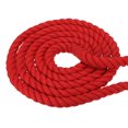 thumbnail image 1 of Uxcell Tug of War Rope 1 Inch x 100 Feet Natural Thick Cotton Rope Twisted Cotton Rope, Red, 1 of 7