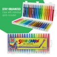U.S. Art Supply Super Crayons Set of 36 Colors Smooth Easy Glide Gel