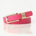 thumbnail image 2 of ibiyuan Womens Belts For Jeans Women Skinny Leather Belt for Jeans Pants Dresses with Square Buckle, Thin Leather Waist Beltd Casual Pants, 2 of 3