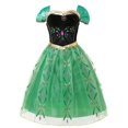 thumbnail image 1 of Vestido de princesa Elsa para niña, ropa de fiesta de cumpleaños, Carnaval, Anna, Blancanieves, Rapunzel, sirena, disfraz de Aurora, 1 of 5