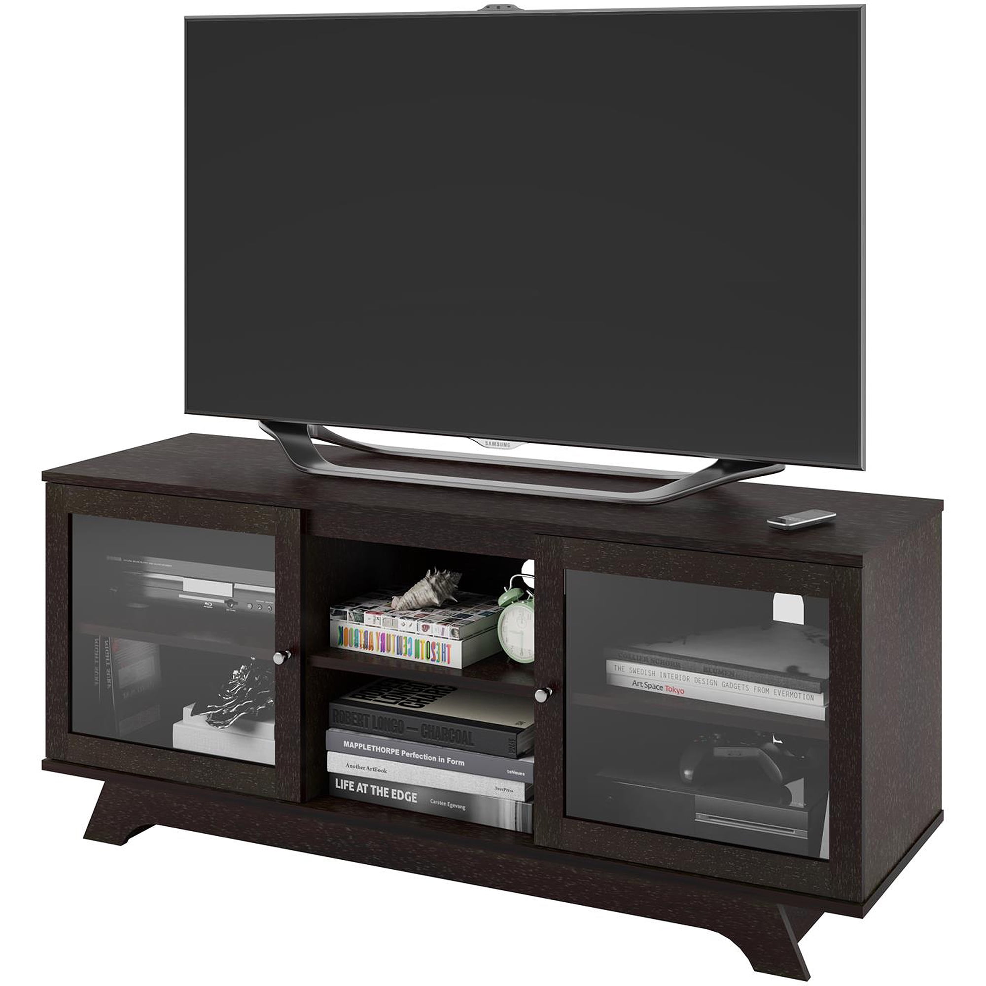 Ameriwood Home Englewood Tv Stand For Tvs Up To 55 Espresso
