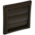 thumbnail image 2 of 4 In. Exhaust Wall Louvered Vent, Brown Plastic - 2677B, 2 of 3