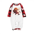 thumbnail image 3 of Odeerbi Christmas Pajamas for Family Holiday Long Sleeve Family Christmas Pajamas Matching Sets Toddler Christmas Plaid Printed Blouse Tops + Pants Sleepwear Family Matching PJs Set Red, 3 of 6