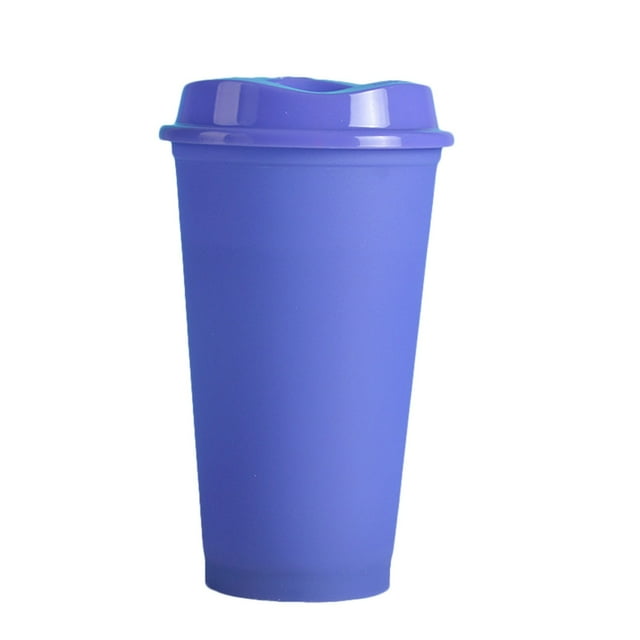 Vaso de plástico PP de 16 oz que cambia de color - Diseño de dibujos animados - Leche Té Café Fiesta Infantil Suministros