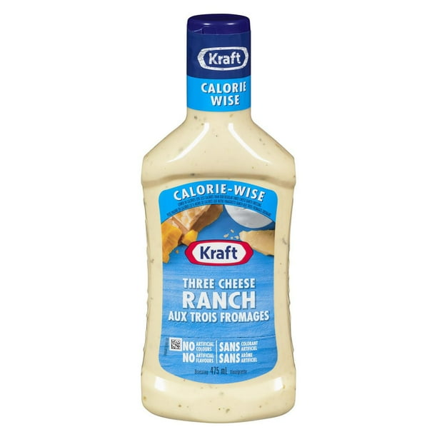 Kraft Three Cheese Ranch Dressing, Calorie Wise Walmart.ca