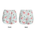 thumbnail image 3 of Yiaed Cute Flamingo Print Women's Running Shorts with Liner 3 Zipper Pockets Elastic Workout Athletic Gym Yoga Shorts-Medium, 3 of 7