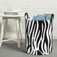 thumbnail image 1 of YFYANG Waterproof Laundry Hamper, Zebra Stripes Pattern Laundry Basket Oxford Fabric with Handle Foldable, S, 1 of 8
