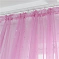 thumbnail image 3 of CSCHome Polyester Curtains for Living Room Silver Star Curtains Hanging Hook style for Bedroom 39.4x106.3inch Pink, 3 of 10