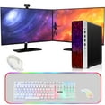 thumbnail image 1 of Restored HP G3 Gaming Desktop PC,Intel Core i5 6th Gen,GT 1030 Graphics,32GB RAM,1TB SSD + 3TB HDD,MTG New 27 Inch Dual Monitor,Gaming Kit Webcam,Windows 11 Pro, 1 of 9