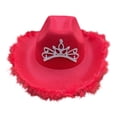 thumbnail image 3 of Sombrero de vaquero Strade Fareast Limited elegante rojo, 3 of 8