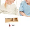 thumbnail image 1 of Juego de tableros de destornilladores para niños, herramienta para actividades, habilidades s finas, tablero de tornillos de madera para niños a CUTICAT Tablero de tornillos de madera, 1 of 8