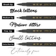 thumbnail image 3 of Calligraphy Brush Pens Set of 4/12(Soft & Hard) for Hand Lettering, Modern Calligraphy, Drawing, Beginner-Friendly Art Markers with Black Pigment Ink, Ideal for Scrapbooking, Journaling, 3 of 7