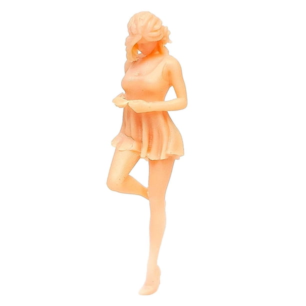 Figuras de niñas en miniatura 1:64 Hugo colección sin pintar figura en miniatura