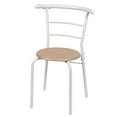 thumbnail image 3 of Mainstays 3-Piece Metal Wood Dining Set, White and Beech Color for Indoor, 3 of 6