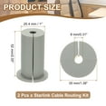 thumbnail image 2 of Uxcell Wall Grommets for Cables, Cables Routing Kit Silicone Hole Grommet Feed Through Bushing Gray 1" x 0.31", 2 of 7