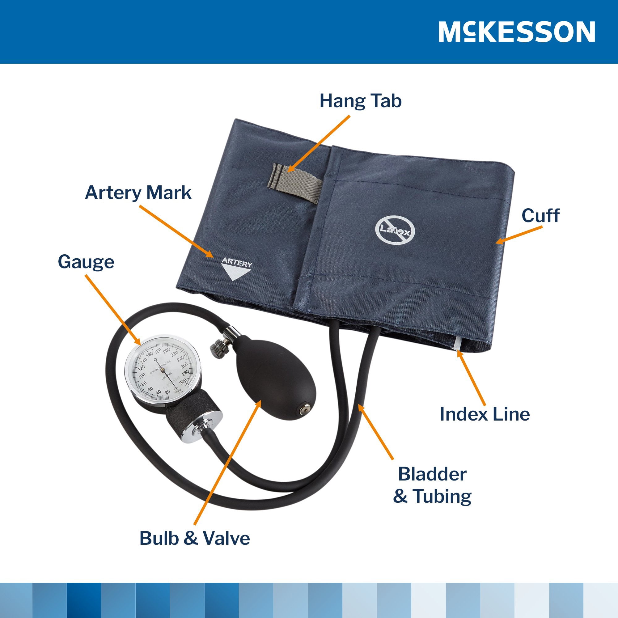 McKesson Aneroid Sphygmomanometer, Blood Pressure Monitor with Arm Cuff, Medium, 1 Ct