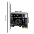thumbnail image 2 of Peggybuy PC PCI-E To USB 3.0 PCIE Expansion Controller Card 19PIN PCI Express Hub Adapter, 2 of 5