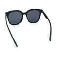 thumbnail image 7 of Womens XXL Oversized Inset Lens Large Coverage Horn Rim Plastic Sunglasses All Black, 7 of 7