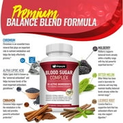 Blood Sugar Complex with Cinnamon, Chromium & Mulberry - 20 Active Ingredients, 940mg, 60 Capsules - Supports Healthy Blood Sugar Levels (Normal Range)