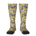 thumbnail image 2 of Lsque Lavender Flowers Printed Crew Socks Men's Women's LightWeight Thin Casual Calf Socks ,Knee High Socks,Cotton Socks, 2 of 9