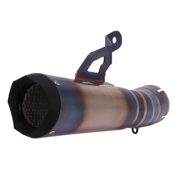 Motorcycle Exhaust Pipe Slip-on 60MM Muffler Blue Titanium Alloy For BMW S1000RR 2019-2023 S1000R 2021-2023