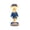 Snow Miser_#O15, variant on 8" Snow Miser Lighted Blow Mold Miniature Sculpture, Classic Holiday Character Display Prop, Space Saving Ornament For Playroom Shelves, Lawn Borders