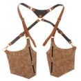 thumbnail image 4 of Bolsa de hombro portátil para teléfono, monedero antipérdida, paquete de almacenamiento doble, correa para axilas de cuero PU, bolsillo para , Khaki Yinane Estuche para arnés de hombro, 4 of 8