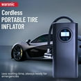 thumbnail image 2 of Rechargeable Tire Inflator - Cordless Electric Air Pump with PSI Capacity, 3X Faster Inflation, Digital Tire Pressure Gauge & Auto Shutoff - Portable Tire Pump Air Compressor for Car, Bike, Ball C105, 2 of 3
