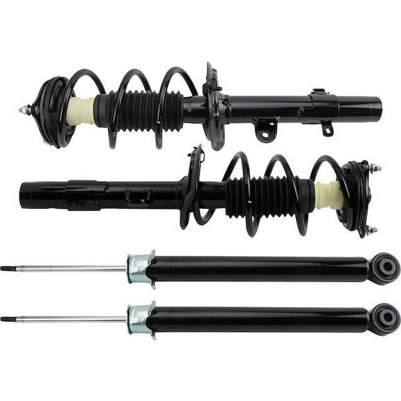 Front and Rear Shock Strut and Coil Spring Kit 4 Piece - Compatible with 2017 - 2022 Honda CR-V 2018 2019 2020 2021