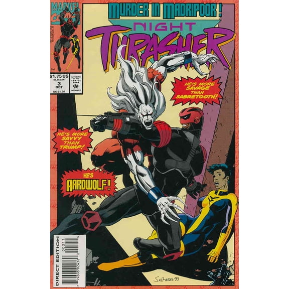 Night Thrasher #3 VF ; Marvel Comic Book