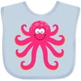 thumbnail image 3 of Inktastic Octopus Sea Creature Pink Girls Girls Baby Bib, 3 of 4