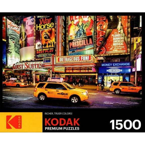 Kodak Bright Lights Big City NYC 1500 Piece Puzzle