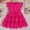 Hot Pink, variant on Dresses for Girls Summer Birthday Dress Kids Sun Dresses 5-7 Years