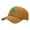 Brown, variant on TSADFHJI Men's Baseball Caps Flat Brim Three Leaves Pattern Baseball Cap Tongue Outdoor Sun Hat One Size Green