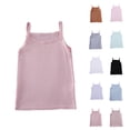 thumbnail image 3 of CCRFTGI Tank Tops for Kids Girls Size 10-12 Camisole Casual Sleeveless Layering Shirts Soft Cotton Tank Top Breathable Summer Girls Undershirts Light pink 3-4 Years, 3 of 3