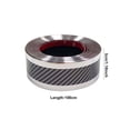 thumbnail image 2 of Rewenti Car Sticker Carbon Fiber Rubber DIY Door Sill Protector Guard Strip 3x100cm, 2 of 2