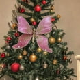 thumbnail image 4 of Christmas Ornaments New Christmas Tree Butterflys Ornaments Wreath Decor Ceiling Wall Decoration for 2025 Year Gifts Holiday Glittering Butterflys Christmas Tree Hanging Ornament, B, 4 of 7
