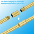 thumbnail image 4 of Uxcell Straight Pipe Lamp Stems Rod Kit, M10 50mm l Rod with Nut, Gold Tone 6 Set, 4 of 6