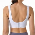 thumbnail image 4 of Women's Bra Back Adjustable No Steel Ring Gather Shockproof Fitness Running Underwear Bras Women Push Up White S, 4 of 5
