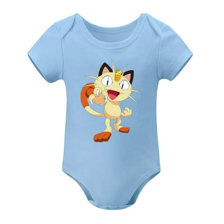 

Pokemon Newborn Sky Blue Climbing Bodysuit Baby Boys&Girls Short Sleeve Tops 12 Months