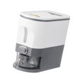thumbnail image 4 of Dispensador de arroz de encimera, cubeta y taza de arroz selladas a prueba de humedad, contenedor de almacenamiento de granos para granos, alimentos Gris S BLESIY Contenedor dispensador de arroz, 4 of 8
