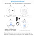 thumbnail image 2 of Receptor 5.0 Compatible Con Dientes Coche Adaptador USB AUX para Altavoz Manos Libres Color Azul, 2 of 9
