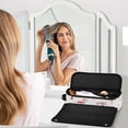 thumbnail image 6 of Hair Tool Organizer Bag with Heat Resistant Mat Removable Travel Storage Case for Hot Air Brushes Curling Irons Cute Pink Flamingos and Palm Trees, 6 of 8