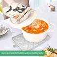 thumbnail image 3 of Yayeee Pot Holders Kitchen Heat Resistant with Pocket 7"x9.8" Cotton Oven Cooking Hot Pads, Cartoon Halloween Cat, 3 of 7