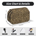 thumbnail image 5 of Goofa Leopard Print Pattern Double Layer Pen Pencil Case, Protective Large Capacity Storage Organizer Pen Pouch, Office College Supplies for Teens Adults, 5 of 7